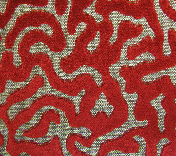 Amalfi E6 2523 300, velours meubelstof met stippen dessin.