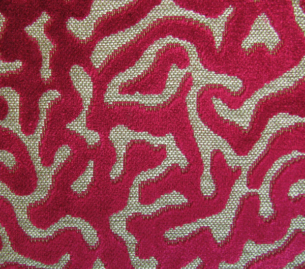 Amalfi E6 2523 300, velours meubelstof met stippen dessin.