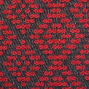 Shasha Dots E6 2529 103, meubelstof met ingeweven stippen in ruitpatroon