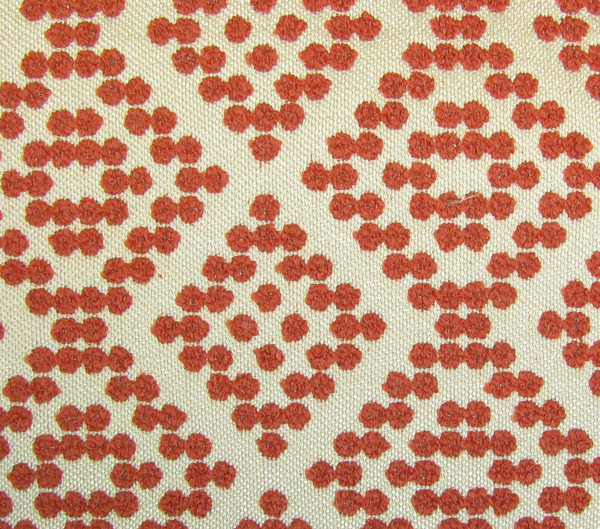 Shasha Dots E6 2529 103, meubelstof met ingeweven stippen in ruitpatroon