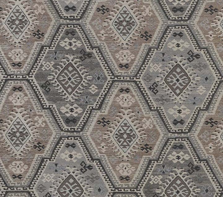 Kashmar E1860-stone, kelim furniture fabric | Effabrics.nl