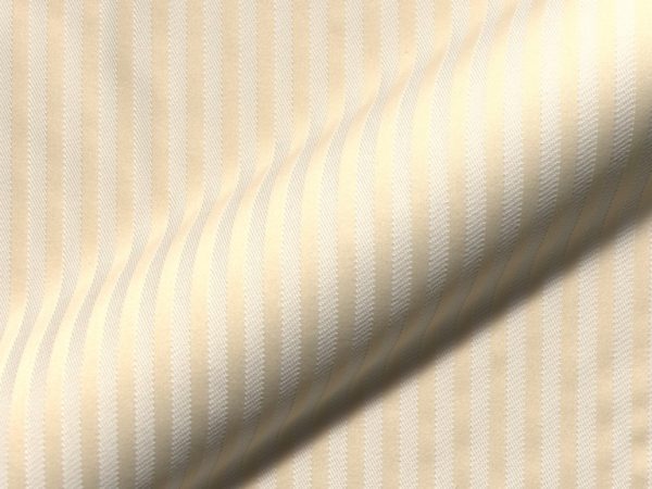 Fine striped, fire retardant, classic furnishing fabric Rigello FR E5616-841, cream