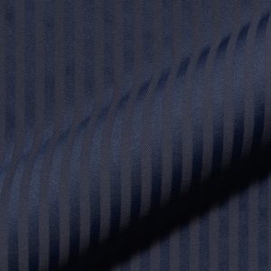 Fine striped, fire retardant, classic furnishing fabric Rigello FR E5616-843, darkblue
