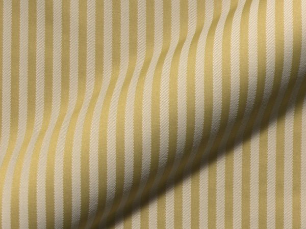 Fine striped, fire retardant, classic furnishing fabric Rigello FR E5616-846 green