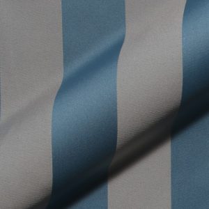 Striped, fire retardant, classic furnishing fabric Boldini FR E5610-852 blue