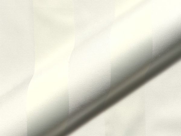 Striped, fire retardant, classic furnishing fabric Boldini FR E5610-854 pearl white