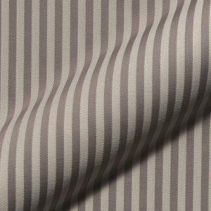Fine striped classic upholstery fabric Rigello E5616-840 taupe, fire-retardant